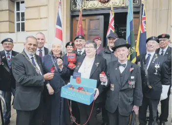  ??  ?? The launch of the Poppy Appeal in Peterborou­gh