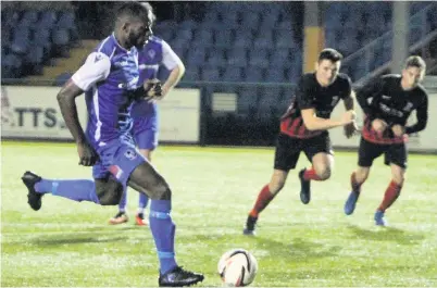  ??  ?? ● Damase Kiwanda, pictured in action for Airbus UK, has been added to the Citizens’ front line