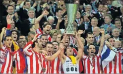  ??  ?? EL CAMBIO. Simeone lo tiene claro: fue 2012, fue esta Europa League.