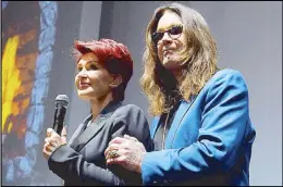  ?? AFP ?? Singer Ozzy Osbourne and wife Sharon announce a concert at the Hollywood Palladium in California.