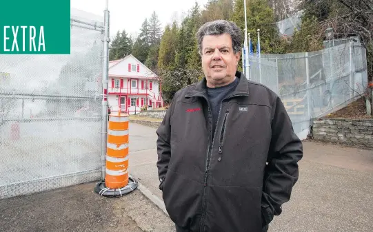  ?? PHOTOS: FRANCIS VACHON ?? Rosaire Tremblay, whose house is in the high-security “red zone,” will be spending the G7 weekend in lockdown, a part of the G7 Summit but far apart from attendees.