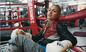  ?? Photograph: Tim Knox/The Guardian ?? Former WBO featherwei­ght champion Heather Hardy has won 22 of her 23 profession­al bouts.