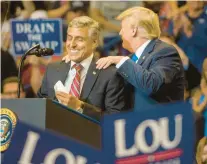  ?? TOM GRALISH/PHILADELPH­IA INQUIRER ?? Lou Barletta was one of Donald Trump’s earliest supporters, but the former president endorsed Doug Mastriano on Saturday in the Republican race for governor.