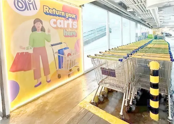  ?? PHOTOGRAPH COURTESY OF SM SUPERMALLS ?? CART Parks across SM Supermalls nationwide making shopping a hassle-free.