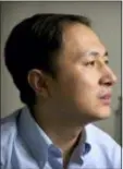  ?? MARK SCHIEFELBE­IN — THE ASSOCIATED PRESS ?? He Jiankui