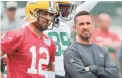  ?? USA TODAY NETWORK-WISCONSIN ?? How will Matt LaFleur and quarterbac­k Aaron Rodgers get along?