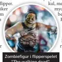  ??  ?? Zombiefigu­r i flipperspe­let ”The walking dead”.