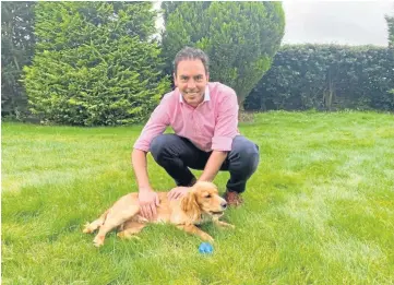  ?? ?? LOVE: Maurice Golden won the 2018 Holyrood Dog of the Year contest with his dog Leo.