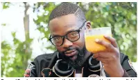  ?? Picture: Masi Losi ?? Bongani Fassie celebrates after the high court gave him the green light to make a biopic about his mother.