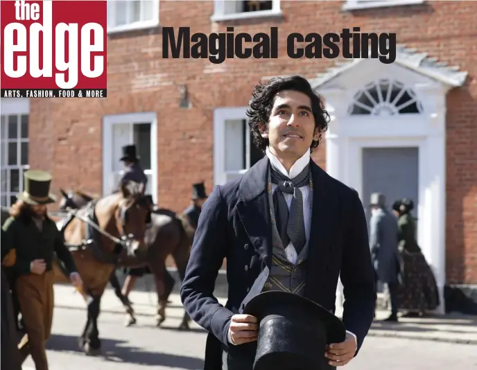  ??  ?? DICKENS OF A TALE: Dev Patel stars as Charles Dickens’ hero in ‘The Personal History of David Copperfiel­d.’