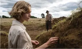  ??  ?? Carey Mulligan and Ralph Fiennes in The Dig. Photograph: Larry Horricks/Netflix