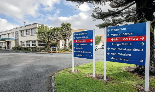  ?? ANDY JACKSON/STUFF ?? Four clinical buildings, two office buildings and three tunnels at Taranaki Base Hospital are provisiona­lly identified as earthquake prone.