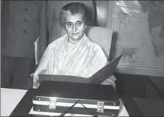  ?? VIRENDRA PRABHAKAR/HT ?? Standing at the cusp of almost absolute power apparently made Indira Gandhi more sensitive to both its potential and its dangers