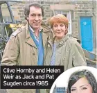  ?? ?? Clive Hornby and Helen Weir as Jack and Pat Sugden circa 1985