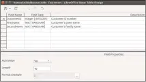  ??  ?? It’s straightfo­rward to create simple flat-file data structures that contain customer details. Its indexes and primary keys elevate database tables above spreadshee­ts.