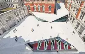  ??  ?? Game-changing: a staircase to architect Amanda Levete’s new Sainsbury Gallery (main picture), with a new public space and museum entrance directly above it (left)