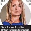  ?? ?? Sara Stanner from the British Nutrition Foundation