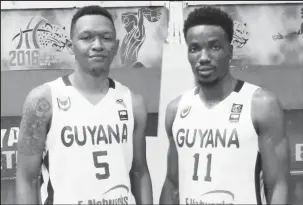  ??  ?? Guyana’s top scorers from left to right-Terron Welch and Ray Victor.