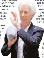  ?? // EFE ?? Christine Lagarde, presidenta del BCE