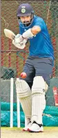  ?? ?? KL Rahul at the nets during India’s first training session in Centurion on Saturday.