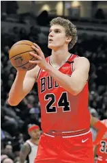  ?? NAM Y. HUH/AP ?? Bulls forward Lauri Markkanen could use an eightteam bubble to rebuild his reputation after a down year, but would he even show up and play if it was voluntary?