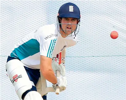  ??  ?? Alastair Cook has been stuttering, having scored a solitary half-century in their last six innings. — AFP