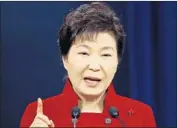  ?? Jeon Heon-kyun Pool Photo ?? SOUTH KOREA’S Park Geun-hye was impeached amid allegation­s of involvemen­t in a bribery scheme.
