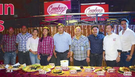  ??  ?? From left: Rosel Silos, TSD manager; Alvin Serrano (STM Malate); Roselina Padua, purchasing manager; Ghie Agquiz (STM Delta); Edric Oliveros (STM Las Piñas); Bernie Pili, operations manager; Erickson Caper, marketing manager; Mel Cervantes, food &...