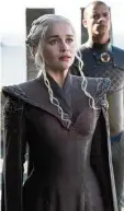  ?? Foto: Sky Deutschlan­d/Helen Sloan ?? Kult: Daenerys Targaryen (Emilia Clarke) in der Fantasy Serie „Game of Thrones“.