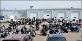  ?? ?? There was a good turnout for the 3rd annual Toy Run in support of the Swift Current Salvation Army, Sept. 17.