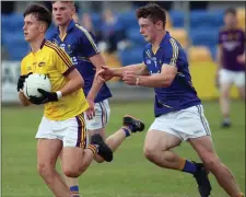  ??  ?? Wicklow’s Jack Hanlon chases Wexford’s Gavin Browne.