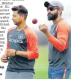  ?? AP ?? Ravindra Jadeja (right) and Kuldeep Yadav