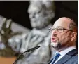  ?? Foto: dpa ?? Martin Schulz hatte gestern seinen letz ten Auftritt als SPD Chef.