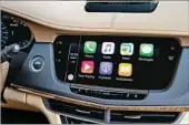  ??  ?? THE 2017 Cadillac CT6 3.0 TT Platinum comes standard with Apple CarPlay and Android Auto.