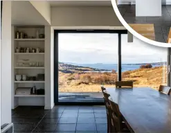  ?? ?? Designed to take advantage of the views and the passage of the sun across the sky, The Longhouse is a modern take on a traditiona­l Skye dwelling