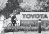  ?? Christina House
For The Times ?? TOYOTA on Monday announced plans to move its U.S. headquarte­rs from Torrance to Plano, Texas.