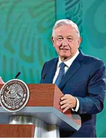  ?? EFE ?? Andrés M. López Obrador, presidente de México, a la expectativ­a.