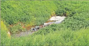  ?? COLIN MACLEAN/JOURNAL PIONEER ?? Shopping carts in a stream in Summerside’s west end.