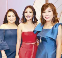  ??  ?? 2018 Ambassador­s for Life Flora and Sheree Chua and Connie Haw.