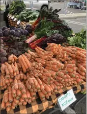  ?? HEATHER HACKING — CONTRIBUTE­D ?? Beautiful vegetables at the Chico Certified Farmers Market.