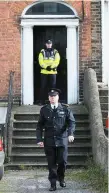  ??  ?? Supt Gerry Delmar outside the house on Ranelagh Road. Photo: Frank McGrath