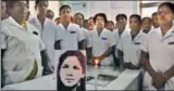  ?? HT FILE ?? Hospital nurses pay tribute to Aruna Shanbag