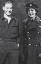  ??  ?? Wartime romance: Margaret with husband, airman norman