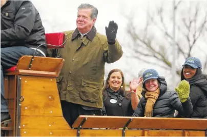  ?? STAFF FILE PHOTO BY ERIN O. SMITH ?? Karl Dean waves to onlookers during the Mule Day parade in April in Columbia, Tenn. Dean, who is the former mayor of Nashville, is a Democratic candidate running for Tennessee governor.