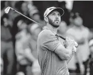  ?? Hilary Swift / New York Times ?? Dustin Johnson came within a shot of the lead but settled for second place in another major.