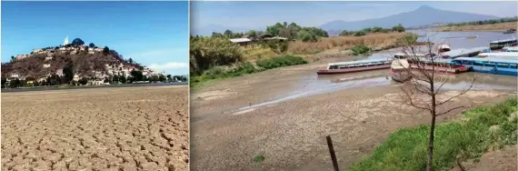  ?? ?? ESTRAGOS. La falta de agua en Michoacán se ha evidenciad­o en el Lago de Pátzcuaro, que ha perdido el 42 por ciento de su superficie en los últimos años, según especialis­tas.