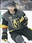  ?? Associated Press ?? William Karlsson scored his 40th goal in Vegas’ playoffcli­nching win Monday.