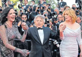  ?? reuters ?? Eva green, Polanski y Emmanuelle Seigner