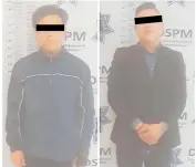  ?? / CORTESÍA ?? Sergio "N", de 18 años e Ismael "N", de 21 años