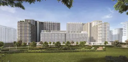  ?? ?? Gardencour­t Residences, Arca South, Taguig City (artist’s rendering)